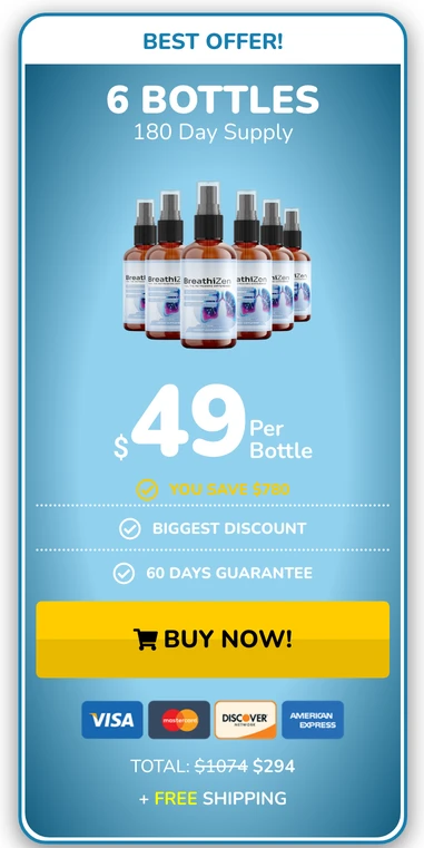 BreathiZen 6 bottles